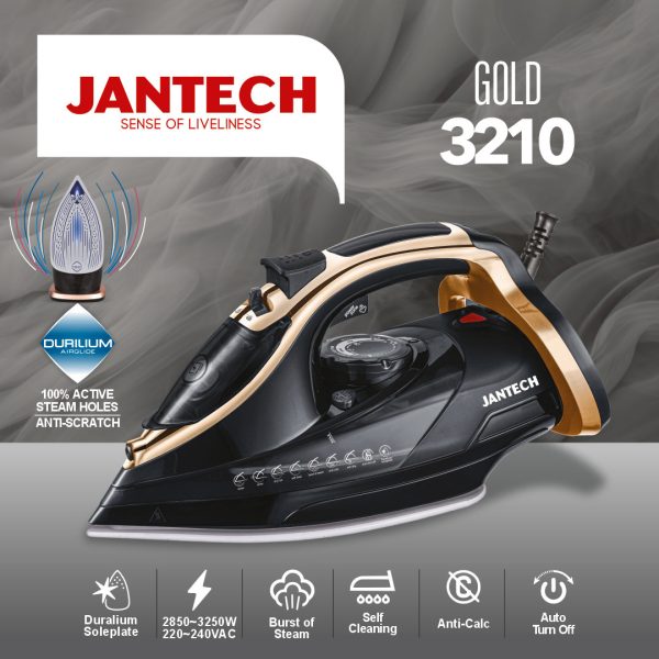 اینفوگرافی اتو بخار پروگلاید جانتک مدل GOLD 3210 JANTECH