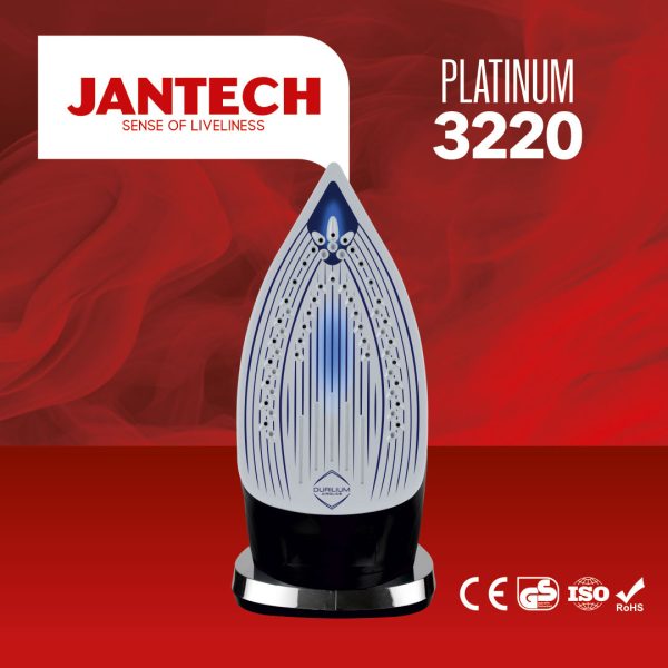 نمایه رنگی کف اتو بخار پروگلاید جانتک مدل PLATINUM 3220 JANTECH